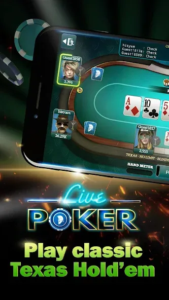 Download Live Poker Tables–Texas holdem [MOD Menu] latest version 0.6.1 for Android