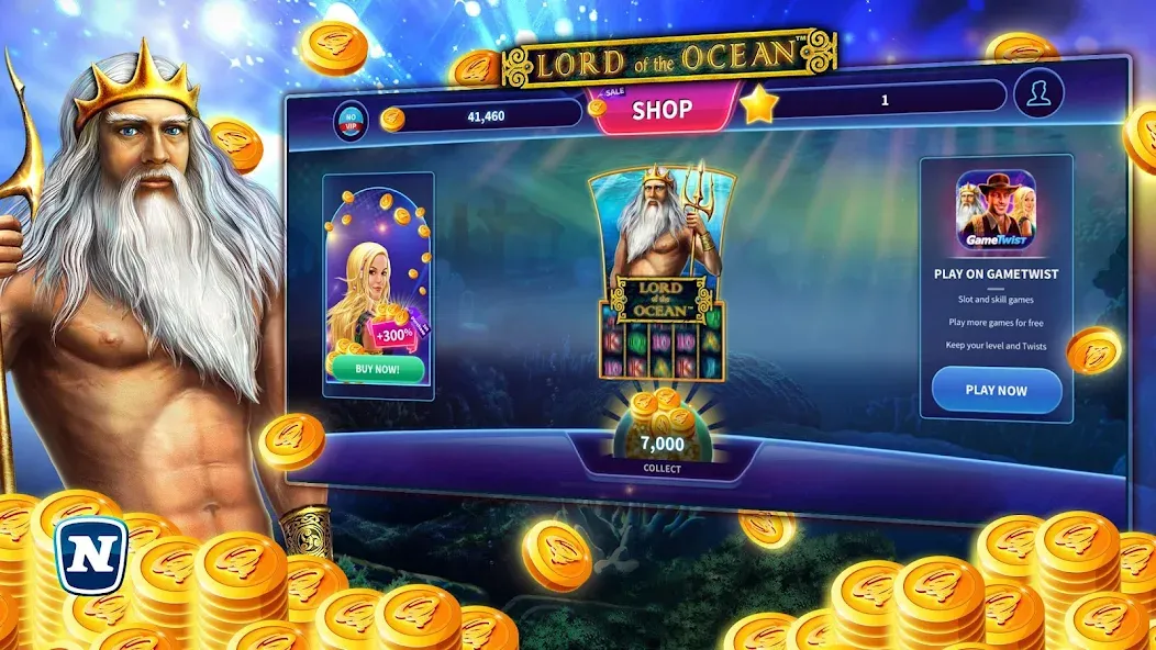 Download Lord of the Ocean™ Slot [MOD Unlocked] latest version 1.1.8 for Android