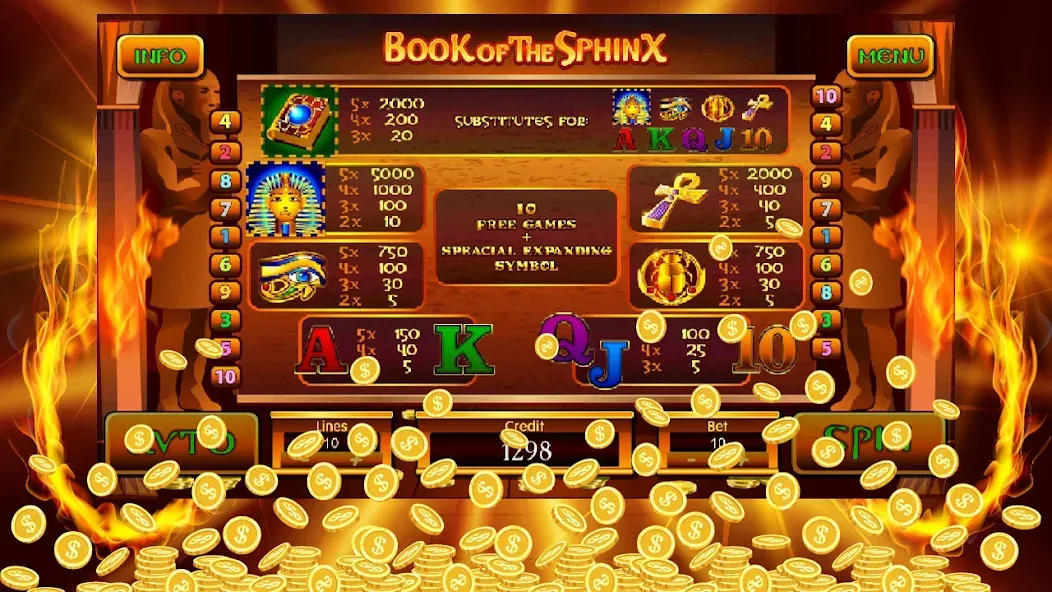 Download Book Of Sphinx Slot [MOD Unlocked] latest version 1.4.7 for Android