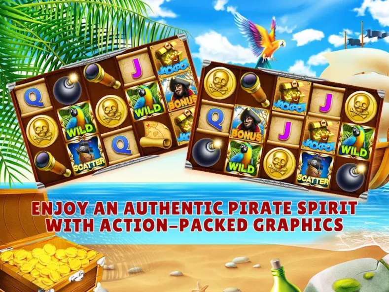 Download Pirates Slots Casino Games [MOD Menu] latest version 1.5.8 for Android