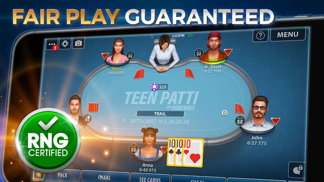 Download Teen Patti by Pokerist [MOD Unlimited coins] latest version 2.9.9 for Android