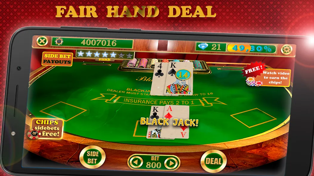 Download Blackjack 21 Pro [MOD Unlocked] latest version 1.3.3 for Android