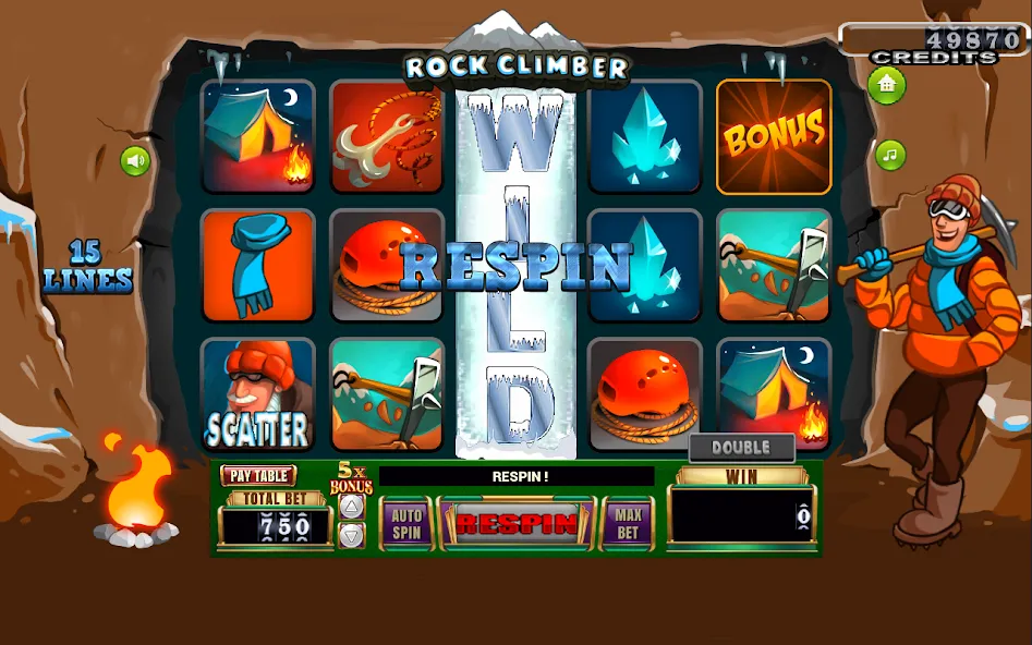 Download Rock Climber Slot [MOD Unlimited coins] latest version 0.2.1 for Android