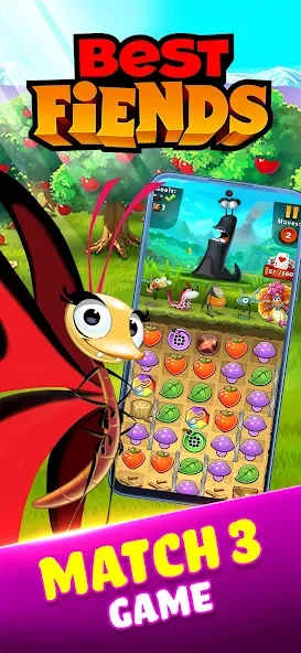 Download Best Fiends - Match 3 Puzzles [MOD Unlimited money] latest version 1.5.3 for Android