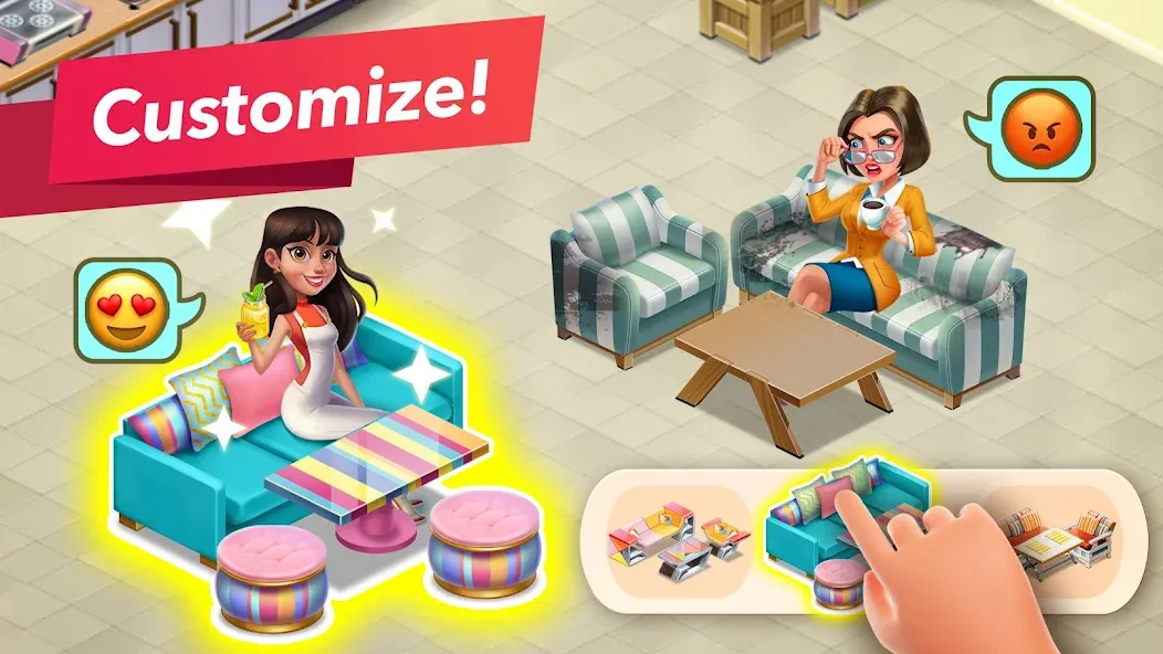 Download My Cafe — Restaurant Game [MOD Menu] latest version 0.5.6 for Android