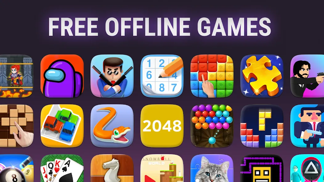 Download Offline Games - No WiFi - Fun [MOD Unlimited coins] latest version 2.6.3 for Android