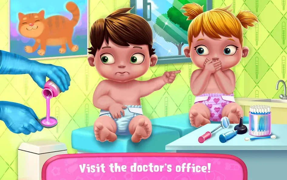 Download Baby Twins - Newborn Care [MOD MegaMod] latest version 1.1.6 for Android