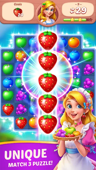 Download Fruit Diary - Match 3 Games [MOD MegaMod] latest version 1.8.4 for Android