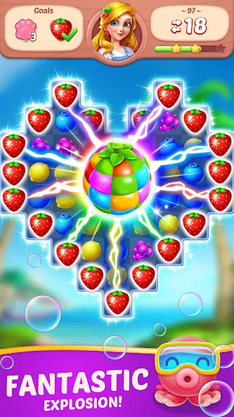 Download Fruit Diary - Match 3 Games [MOD MegaMod] latest version 1.8.4 for Android