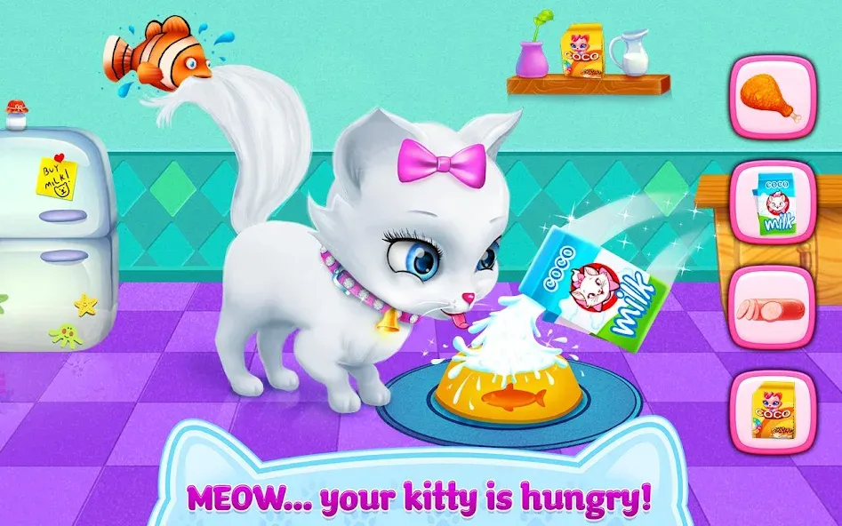 Download Kitty Love - My Fluffy Pet [MOD MegaMod] latest version 0.2.7 for Android