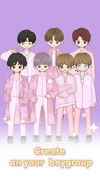 Download MYIDOL (#Dress up #BoyGroup #k [MOD Unlimited money] latest version 0.6.8 for Android