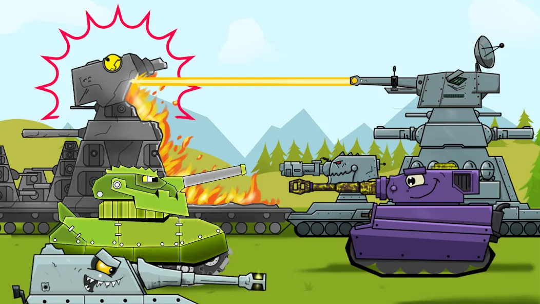 Download Merge Tanks: Tank War Combat [MOD MegaMod] latest version 2.6.4 for Android