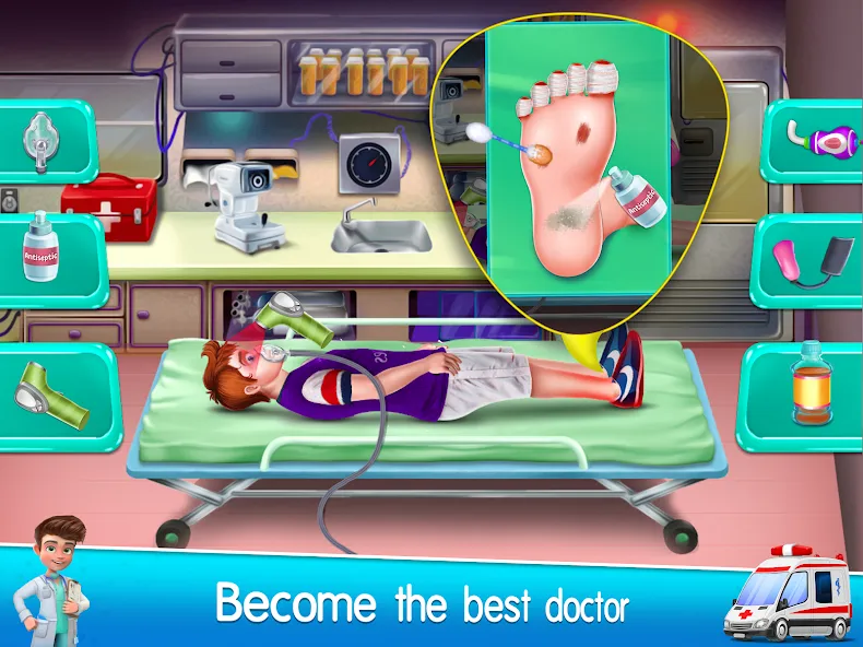 Download Ambulance Doctor Hospital Game [MOD Unlocked] latest version 1.8.1 for Android