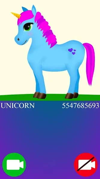 Download unicorn fake video call game [MOD Unlimited money] latest version 2.6.3 for Android