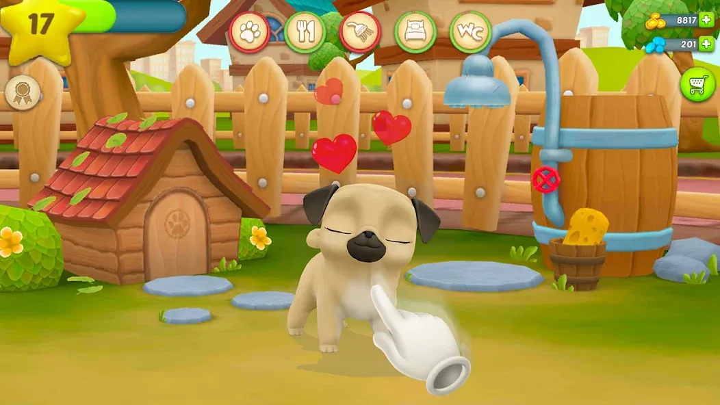 Download My Virtual Pet Louie the Pug [MOD MegaMod] latest version 1.3.9 for Android