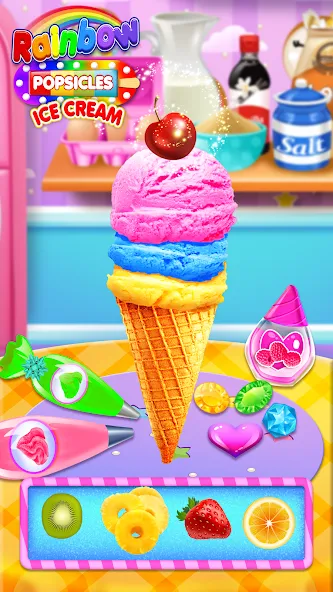 Download Rainbow Ice Cream & Popsicles [MOD Unlimited money] latest version 0.3.6 for Android