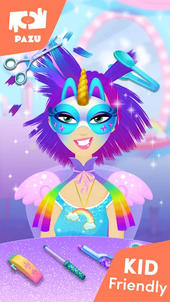 Download Girls Hair Salon Unicorn [MOD Unlimited coins] latest version 1.8.1 for Android