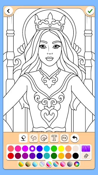 Download Princess Coloring Game [MOD Unlimited coins] latest version 1.5.7 for Android