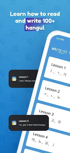 Download Write It! Korean [MOD Unlimited coins] latest version 0.3.3 for Android