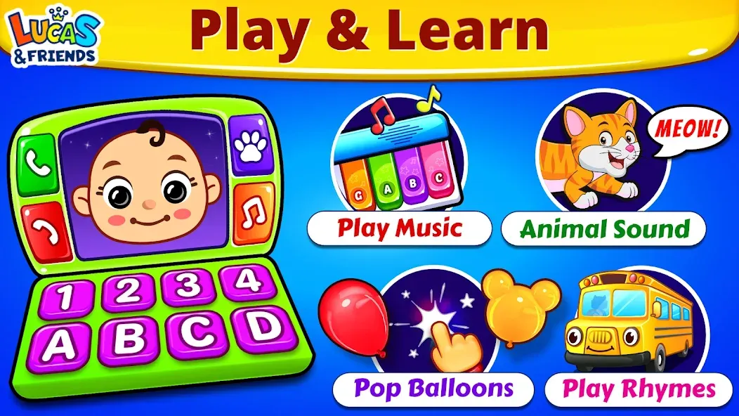 Download Baby Games: Piano & Baby Phone [MOD Unlocked] latest version 0.1.6 for Android