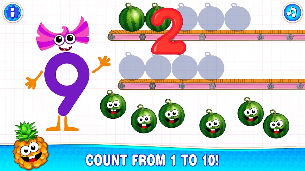 Download Learning numbers for kids! [MOD Menu] latest version 1.5.5 for Android