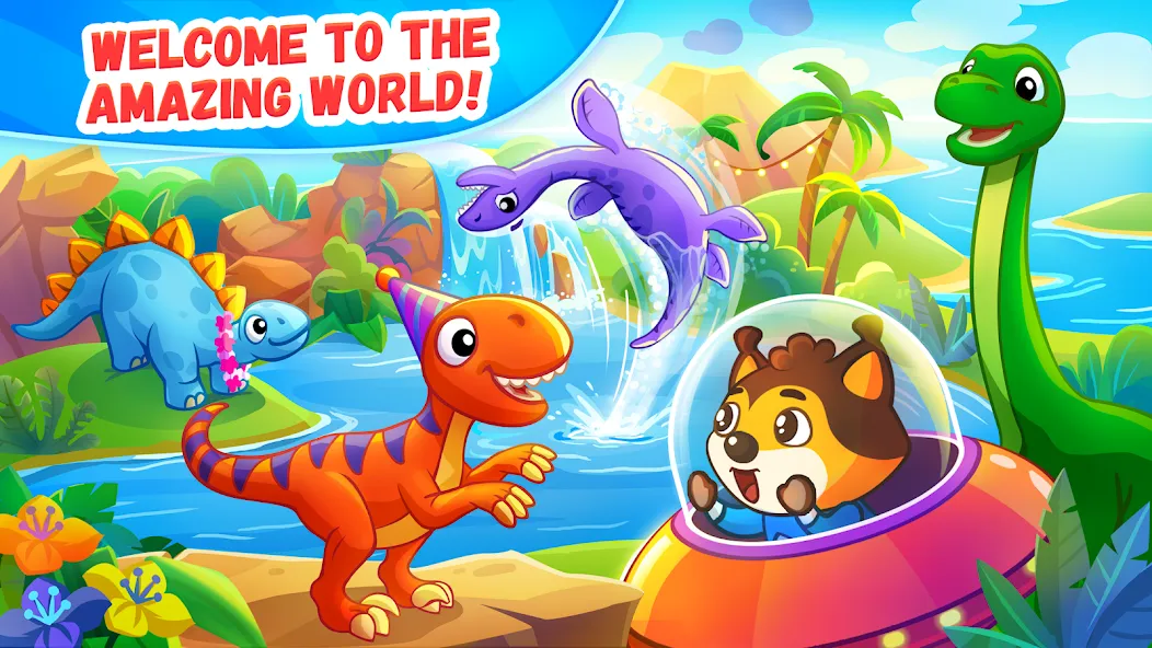 Download Dinosaur games for kids age 2 [MOD Unlocked] latest version 0.5.2 for Android