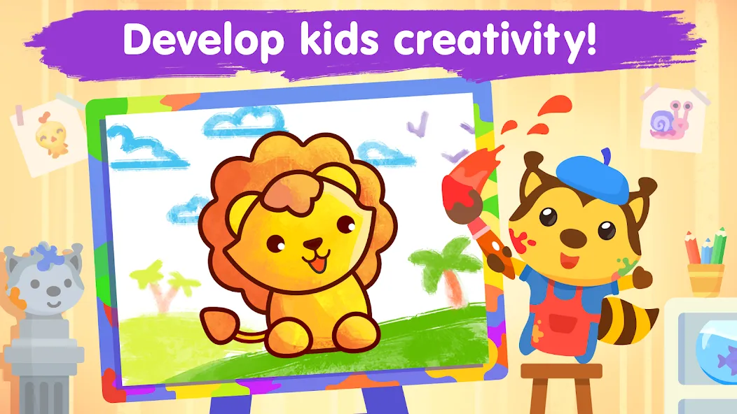 Download Coloring games for kids age 2 [MOD MegaMod] latest version 0.3.7 for Android