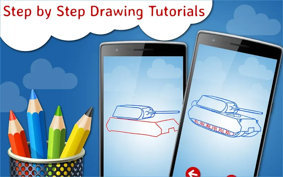 Download How to Draw Tanks Step by Step [MOD MegaMod] latest version 1.7.7 for Android