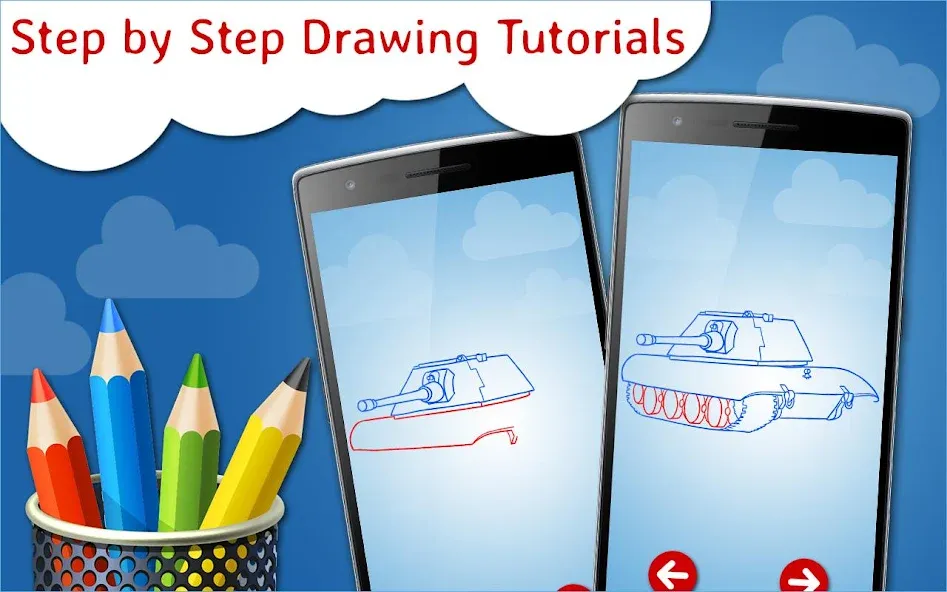 Download How to Draw Tanks Step by Step [MOD MegaMod] latest version 1.7.7 for Android