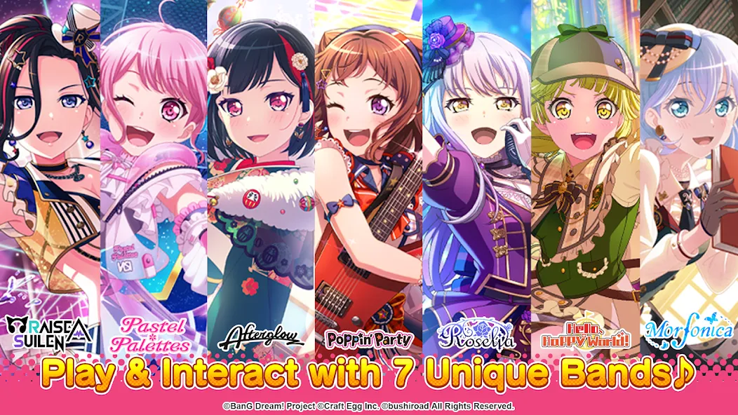 Download BanG Dream! Girls Band Party! [MOD Unlocked] latest version 2.1.9 for Android