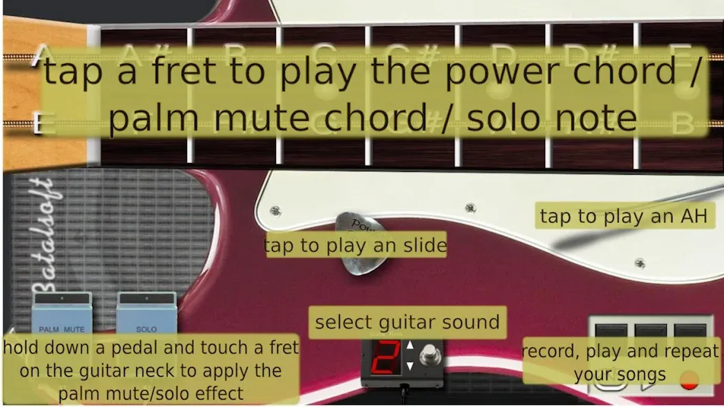 Download Power guitar HD [MOD Menu] latest version 2.8.6 for Android