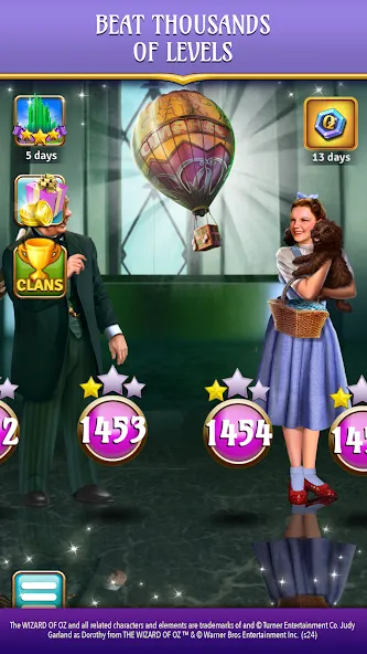 Download The Wizard of Oz Magic Match 3 [MOD Menu] latest version 1.6.4 for Android