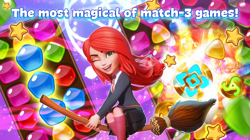 Download Charms of the Witch: Match 3 [MOD Unlimited money] latest version 0.9.1 for Android