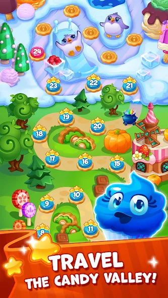 Download Candy Valley - Match 3 Puzzle [MOD Unlocked] latest version 0.9.9 for Android