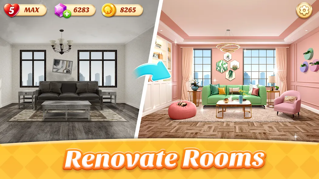 Download Space Decor:Dream Home Design [MOD Unlimited coins] latest version 0.2.4 for Android