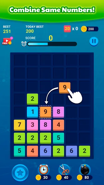 Download Merge Block: Number Merge Game [MOD Unlocked] latest version 1.9.3 for Android