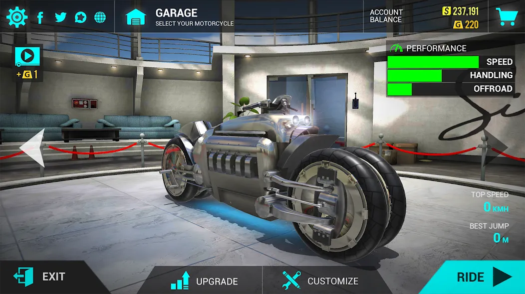 Download Ultimate Motorcycle Simulator [MOD MegaMod] latest version 1.7.1 for Android