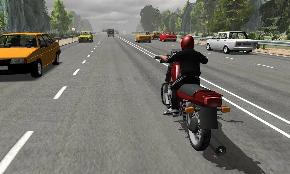 Download Russian Moto Traffic Rider 3D [MOD MegaMod] latest version 1.1.9 for Android