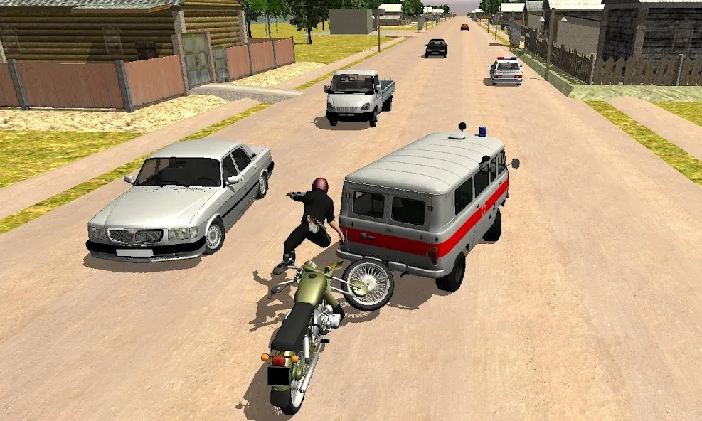 Download Russian Moto Traffic Rider 3D [MOD MegaMod] latest version 1.1.9 for Android