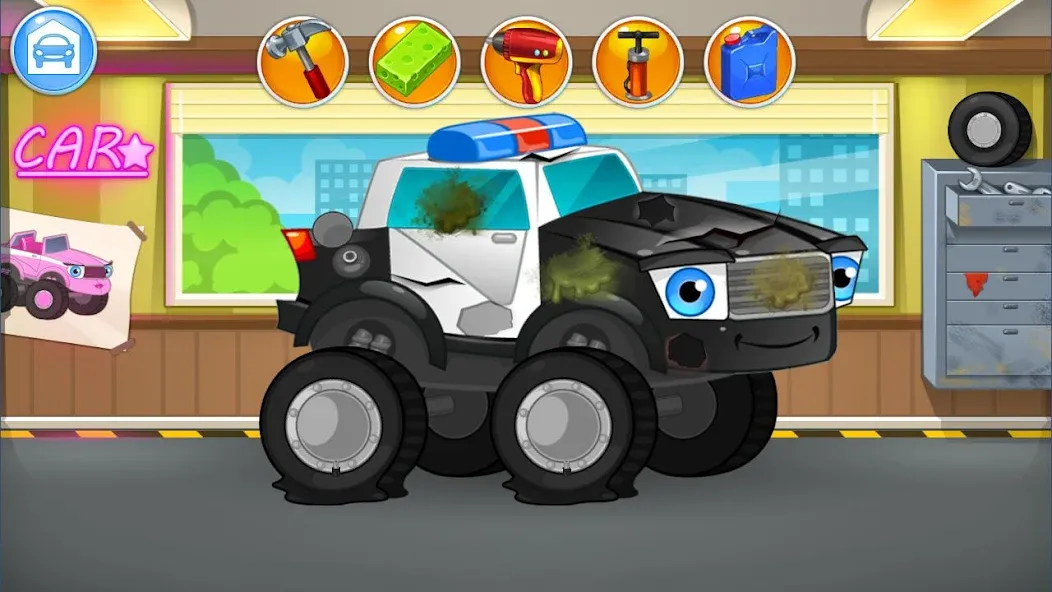 Download Repair monster trucks [MOD Unlimited coins] latest version 2.1.6 for Android