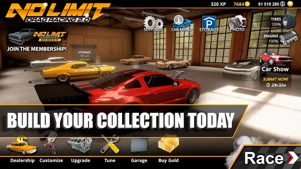 Download No Limit Drag Racing 2 [MOD Menu] latest version 1.7.5 for Android