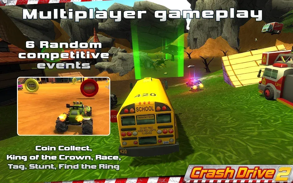 Download Crash Drive 2: 3D racing cars [MOD Unlimited money] latest version 2.8.9 for Android