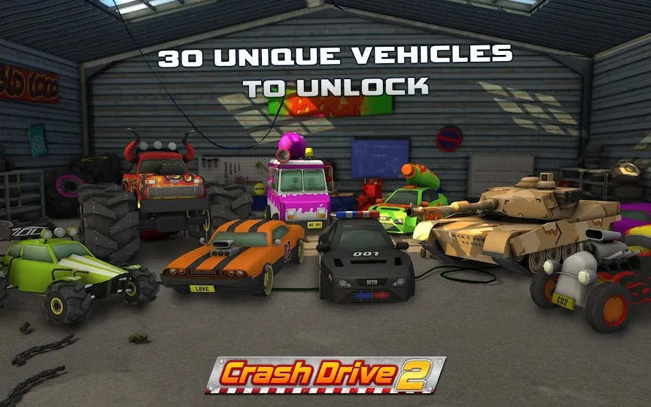 Download Crash Drive 2: 3D racing cars [MOD Unlimited money] latest version 2.8.9 for Android