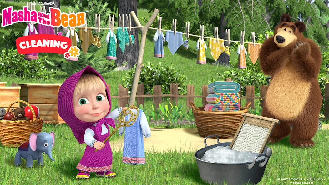 Download Masha and the Bear: Cleaning [MOD Unlimited money] latest version 0.6.8 for Android