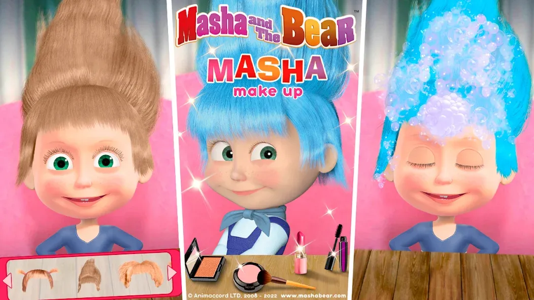 Download Masha and the Bear: Salon Game [MOD Unlimited money] latest version 1.3.8 for Android