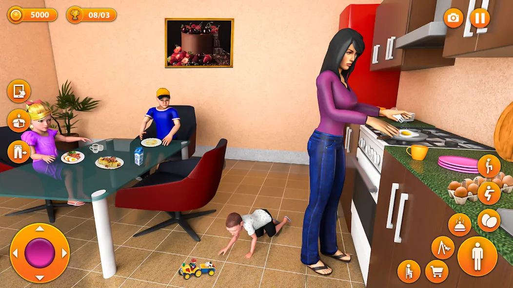 Download Single Mom Sim Mother Games [MOD Menu] latest version 0.3.4 for Android