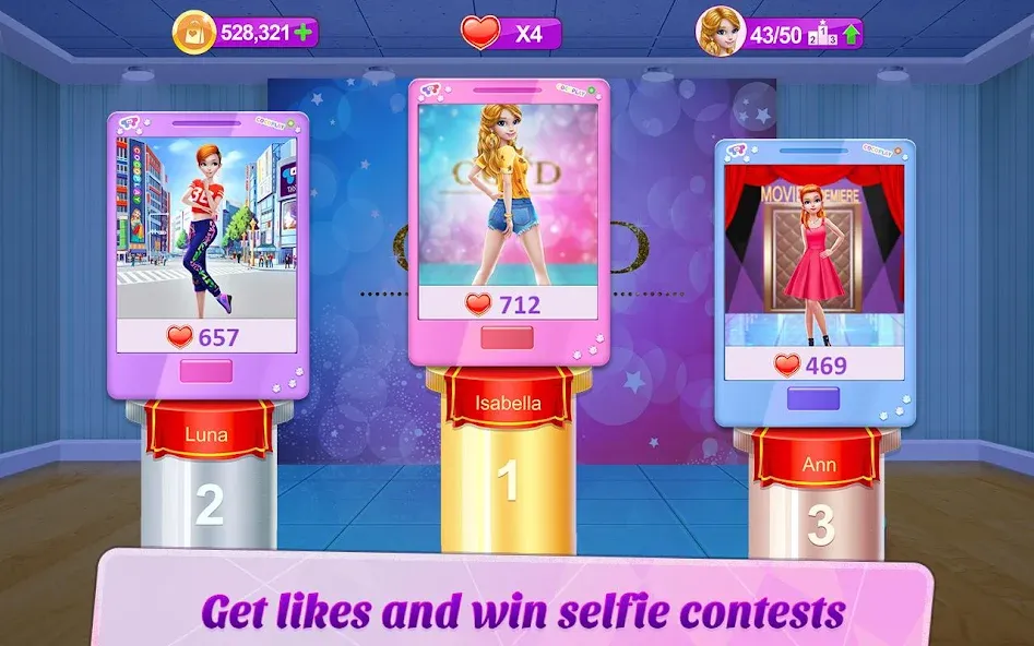 Download Selfie Queen - Social Star [MOD Unlimited coins] latest version 1.2.8 for Android