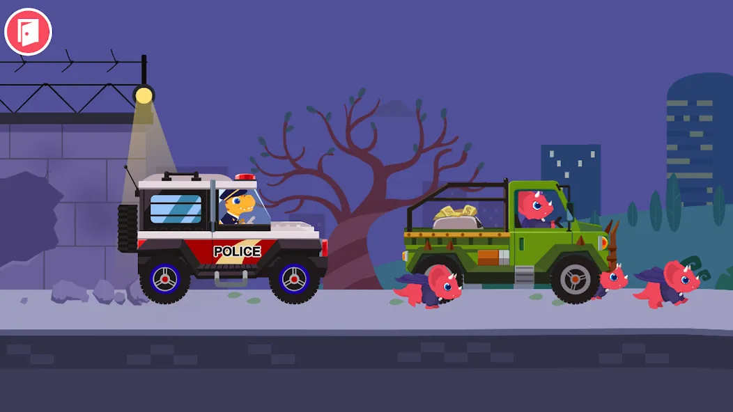Download Dinosaur Police Car kids Games [MOD Unlimited money] latest version 2.2.7 for Android