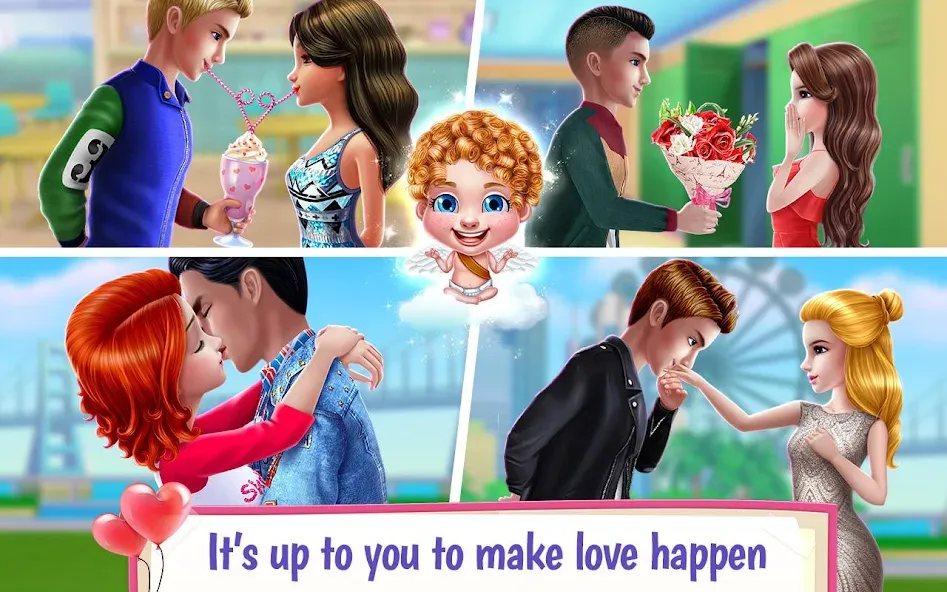 Download Love Kiss: Cupid's Mission [MOD Unlocked] latest version 2.3.4 for Android