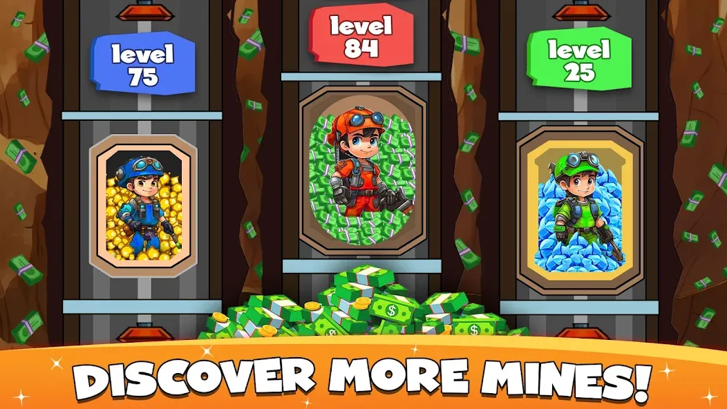 Download Idle Miner Gold Clicker Games [MOD Unlimited coins] latest version 0.5.2 for Android